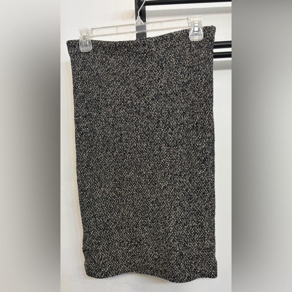 Ann Taylor Petite Black and White Textured Tweed Pencil Skirt Woman’s Size SP